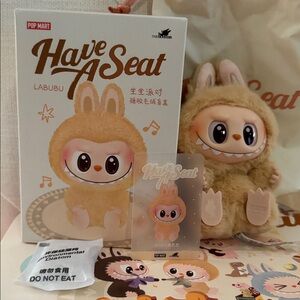 POP MART Authentic Labubu Have A Seat BABA